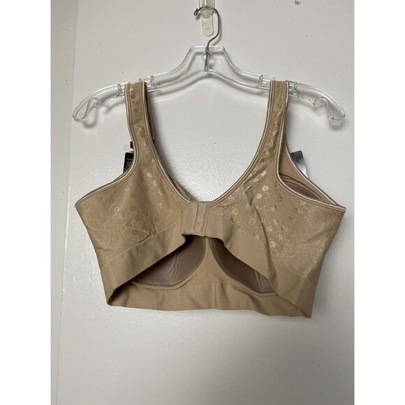 Bali Bra Women's Plus Size 2X DD Beige Wirefree Comfort Seamless Full Coverage - Picture 9 of 12